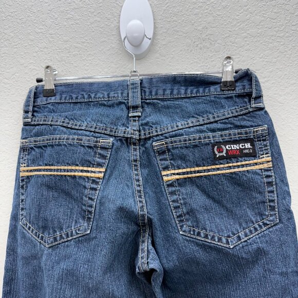 Cinch Carter FR Flame Resistant WRX Cotton Denim Blue Jeans Mens size 30x34 - Picture 7 of 10